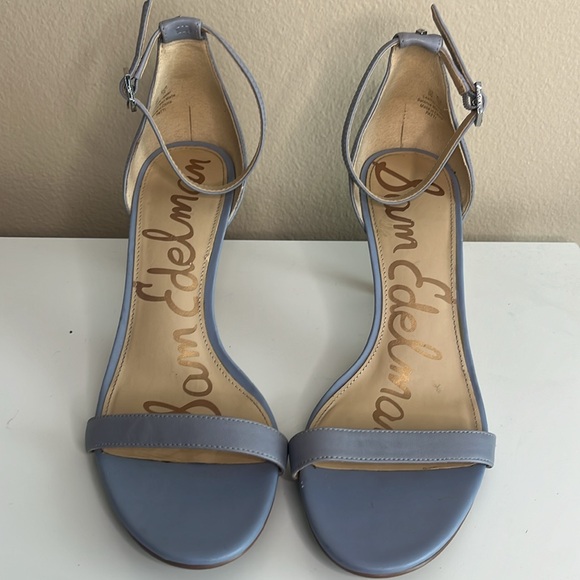 Sam Edelman Patti Ankle Strap Dress Heels Periwinkle Dusty Blue size 9 - Picture 4 of 12